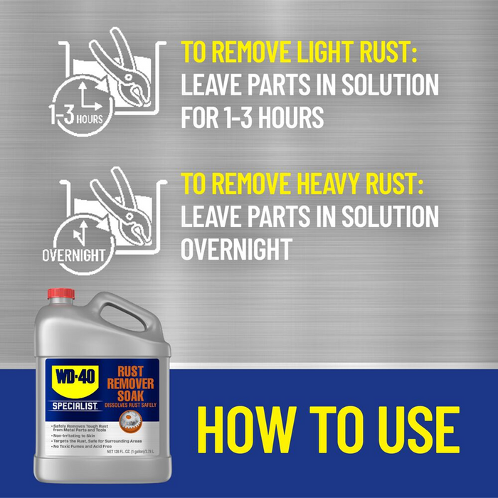 Rustlick Dw40 WD-40 Specialist Rust Remover Soak — Devcophil