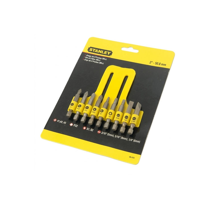 STANLEY 9 Piece Insert Bit Screwdriver Set