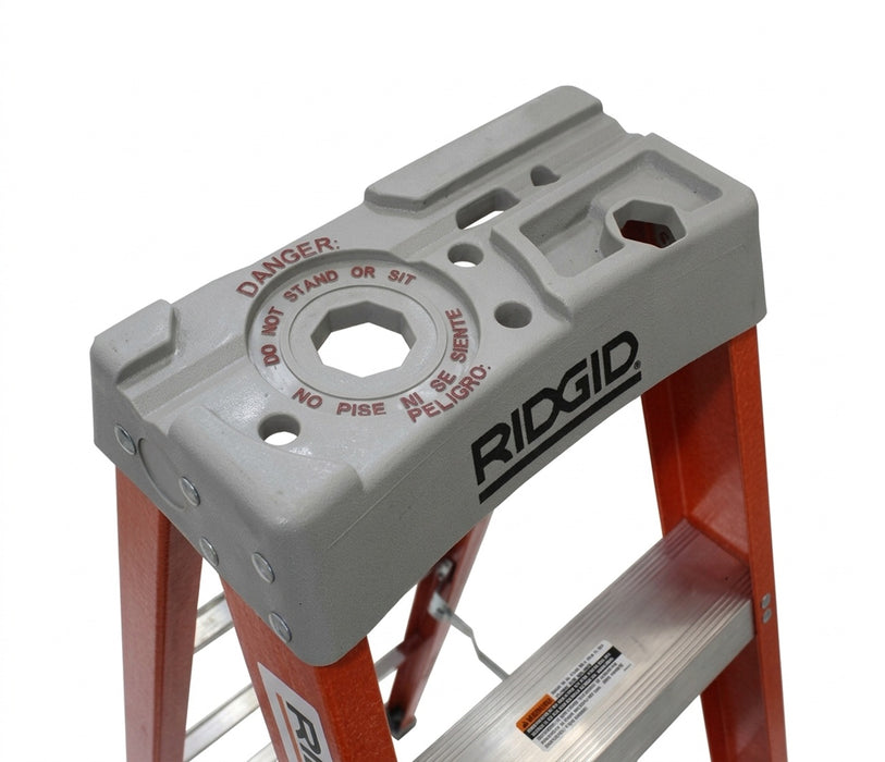 RIDGID Fiberglass Step Ladders with Protop - TYPE IA HEAVY-DUTY (300 LBS.)