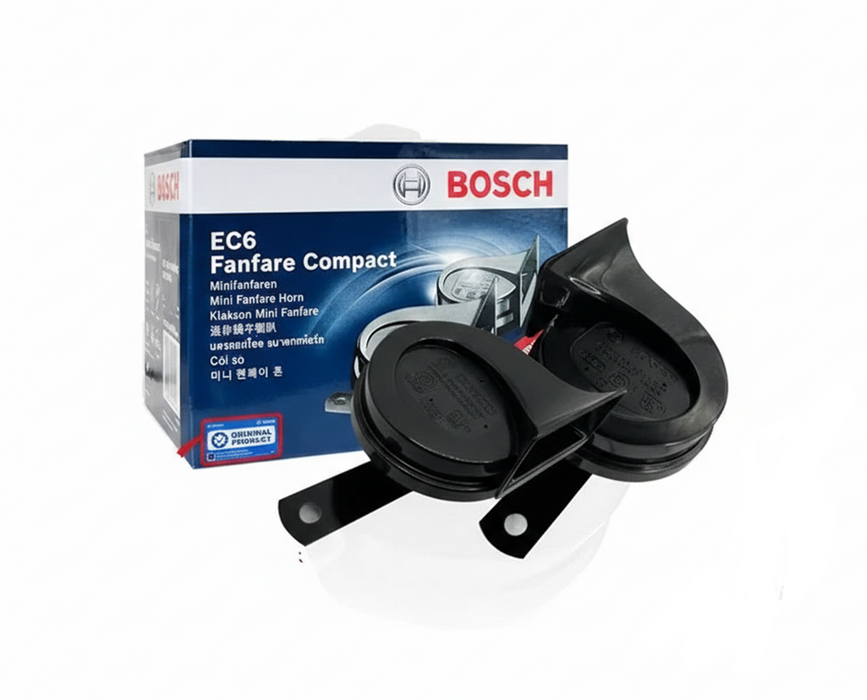 Bosch Compact Fanfare Horn - Black, 12V (EC6)
