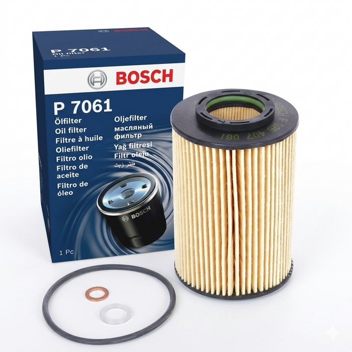 Bosch Oil Filter, Element - P 7061, P 7066, P 7075