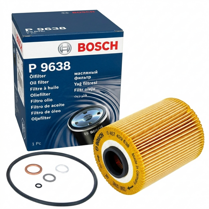 Bosch Oil Filter, Element - P 9638, P 9755, P 9760, P 9762