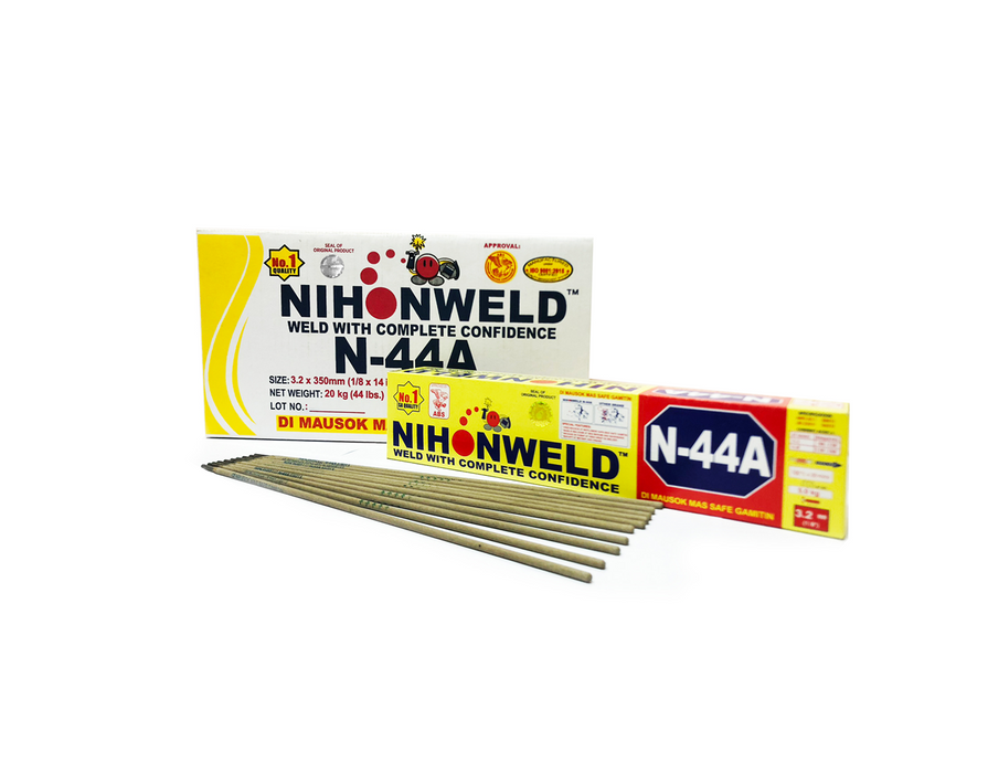 N-44A NIHONWELD Mild Steel Welding Electrodes – Gray/Red