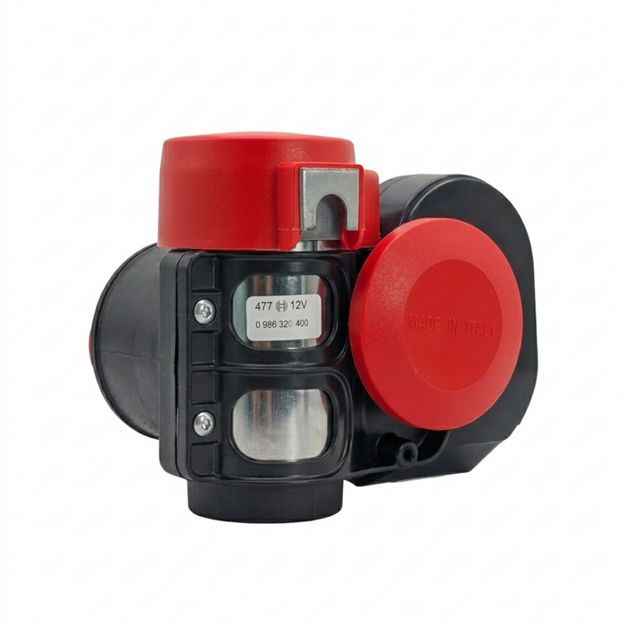 Bosch Compressor Fanfare Horn (Red/Black), 12V/24V (Airmaster)