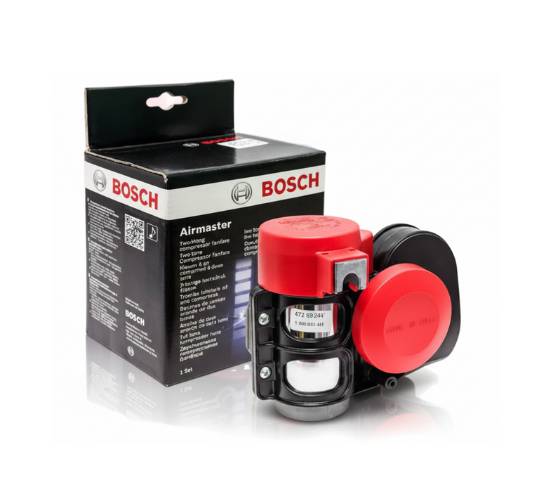 Bosch Compressor Fanfare Horn (Red/Black), 12V/24V (Airmaster)