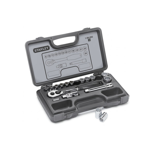 16-PC STANLEY Socket Wrench Set, 1/2