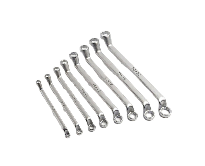 8-PC STANLEY 75° Offset Box-End Wrench Set