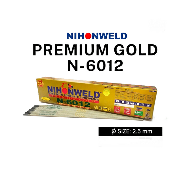 N-6012 NIHONWELD Mild Steel Welding Electrodes – Premium Gold