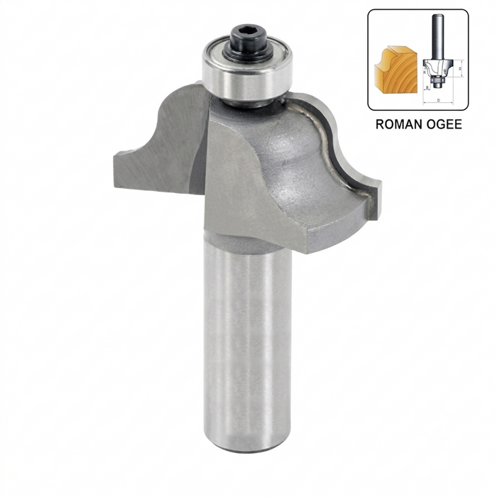 Powercraft Roman Ogee with Bearing – Router Bit