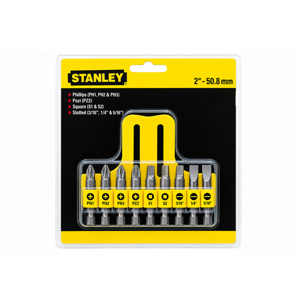 STANLEY 9 Piece Insert Bit Screwdriver Set