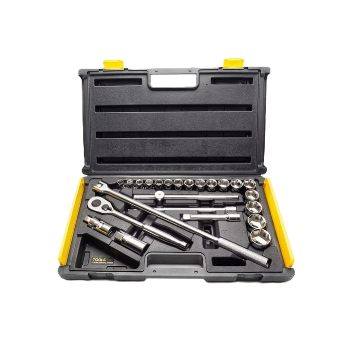 25-PC STANLEY Socket Wrench Set 1/2" DR