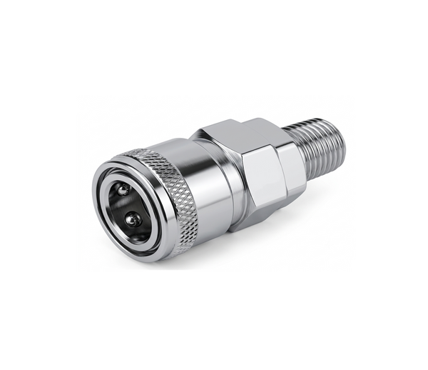 SM Pneumatic Socket Male Coupler with Male Thread