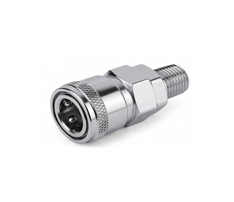 SM Pneumatic Socket Male Coupler with Male Thread