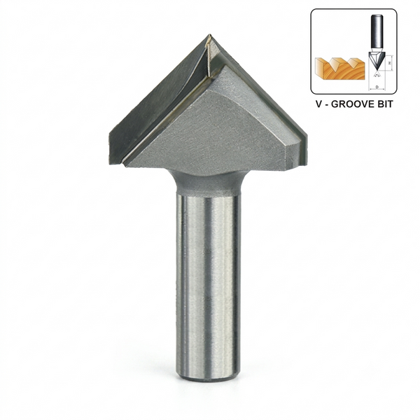 Powercraft Router V- Groove Bit Accessories