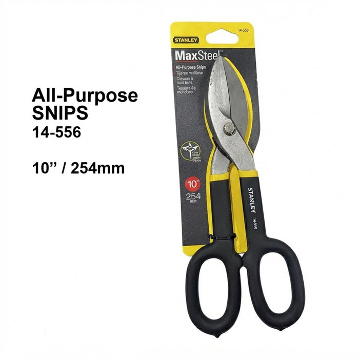 STANLEY MaxSteel All Purpose Tin Snip 10” 12” Metal Cutter Shears