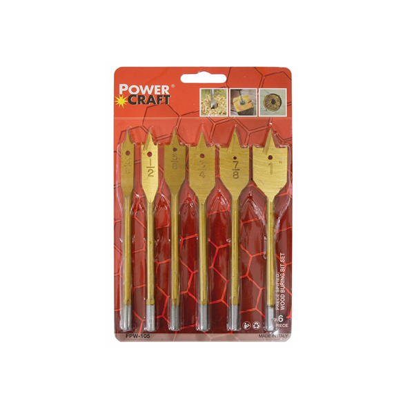 Powercraft Wood Boring Bit Set Accessories