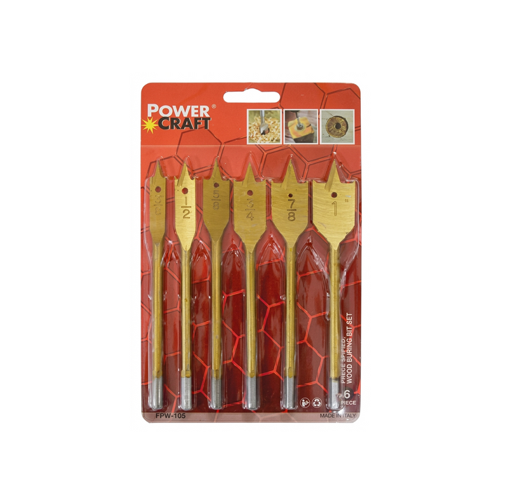 Powercraft Wood Boring Bit Set Accessories