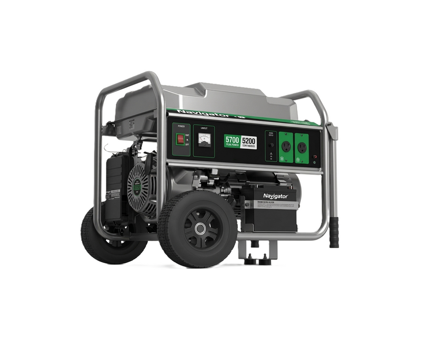 Navigator Generator Gasoline Manual/Electric Start 5200W– Green Series
