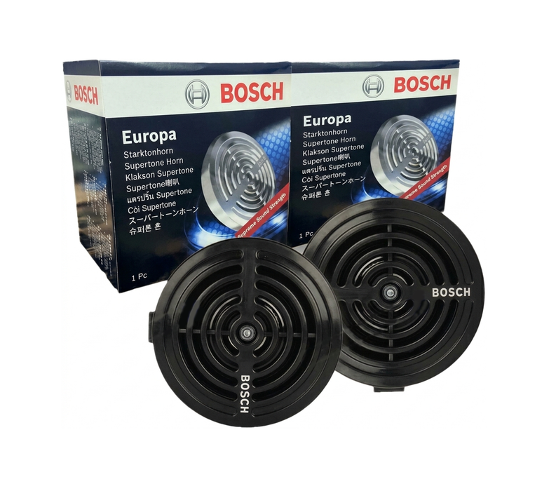 Bosch Europa/Supertone Horn with Decorative Grill (Black), 12V/24V