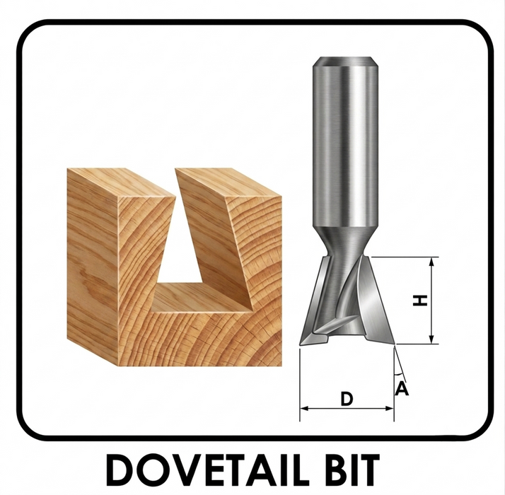 Powercraft Dovetail Bit Accessories