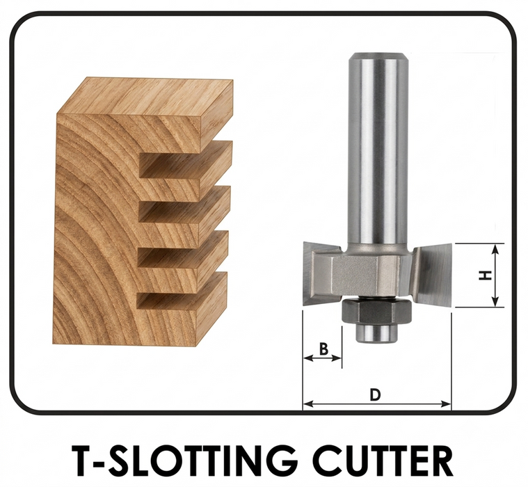 Powercraft T-Slotting Cutter – Router Bit