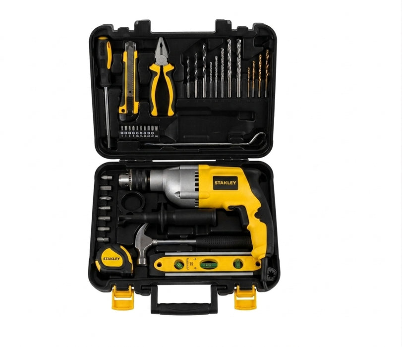 STANLEY 800W Impact Drill 13MM with 40-PC Value Kit