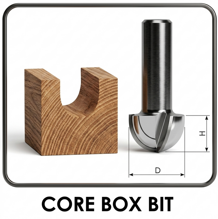 Powercraft Core Box Bit Accessories – Router Bits