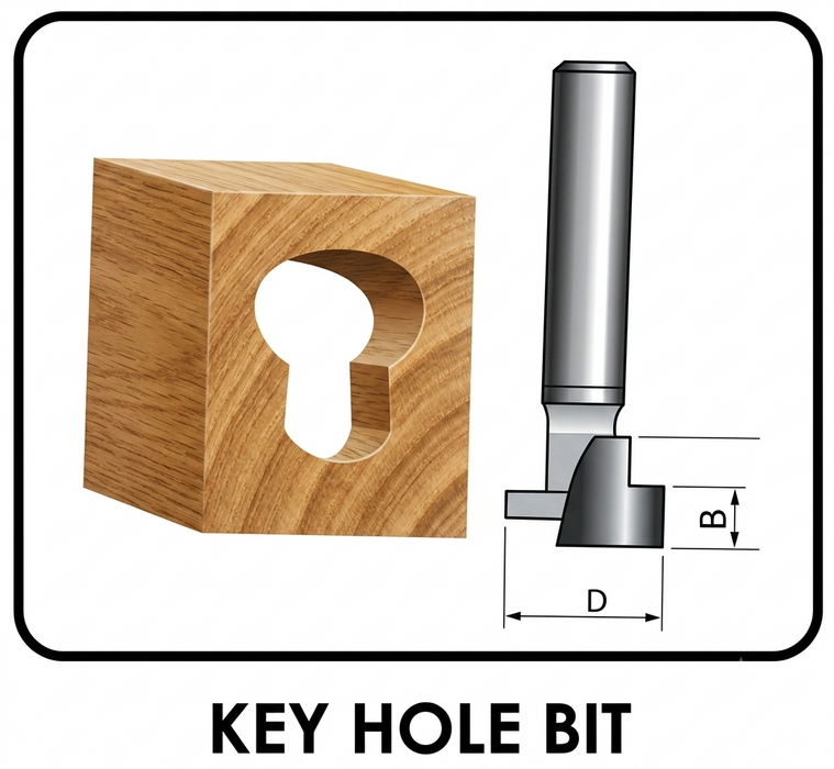 Powercraft Key Hole Bit – Router Bit
