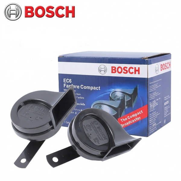 Bosch Compact Fanfare Horn - Black, 12V (EC6)