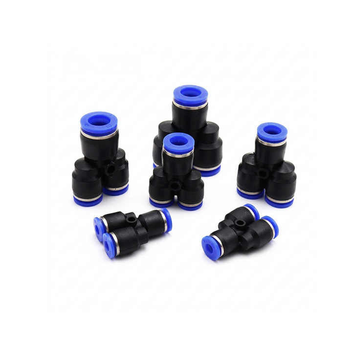 PW Series Push-to-Connect Union Pneumatic Wye Fitting