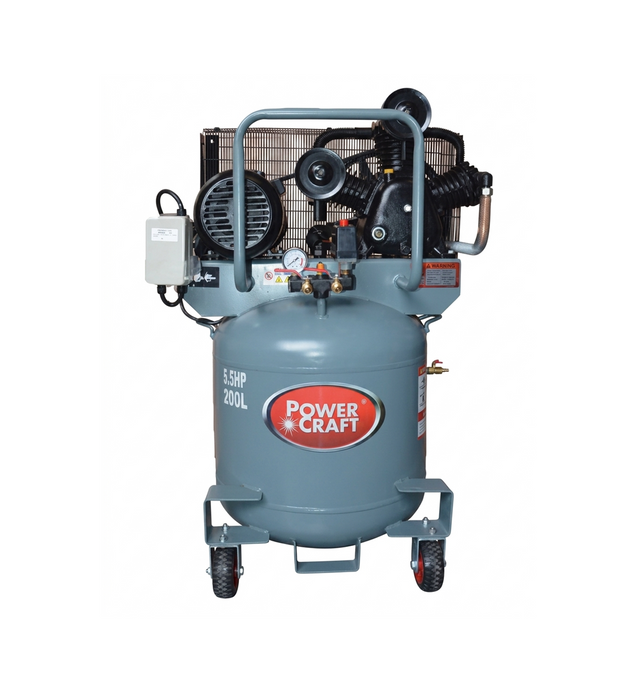 Powercraft Belt Driven Vertical Air Compressor – PAC 40155V3S, PAC 55200V2S, PAC 55203V2S