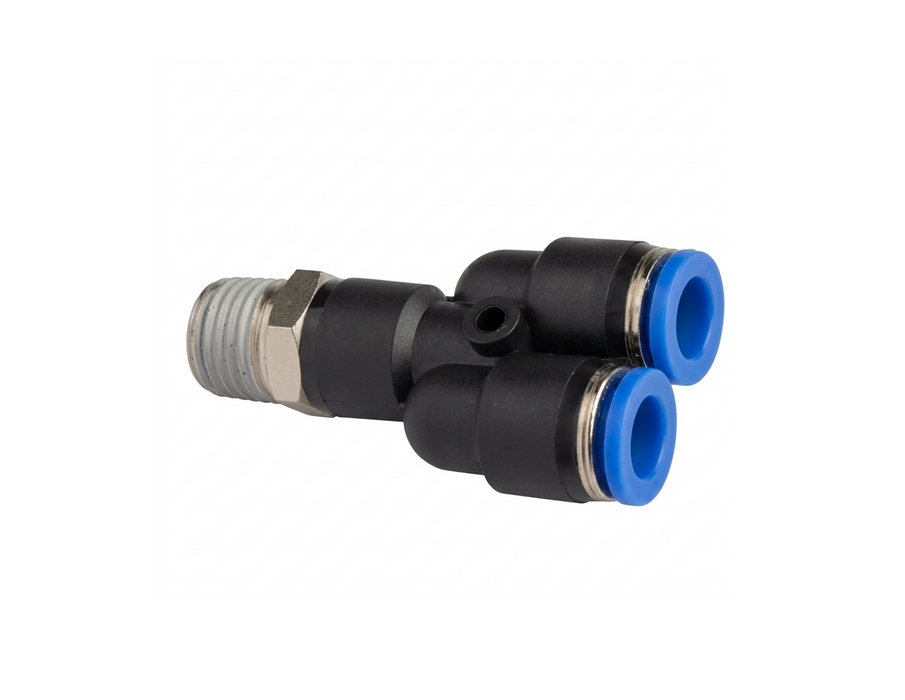 PWT (PX) Male Y Branch Push-to-Connect Pneumatic Fitting