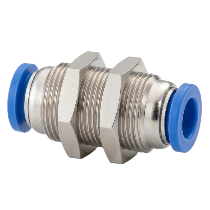 SPM Push-to-Connect Bulkhead Union Pneumatic Fitting