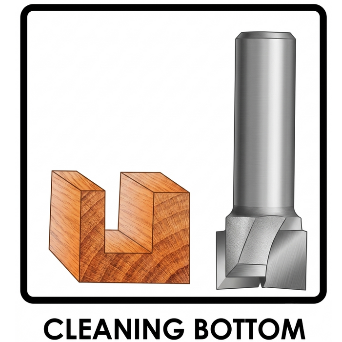 Powercraft Bottom Cleaning Bit – Router Bit