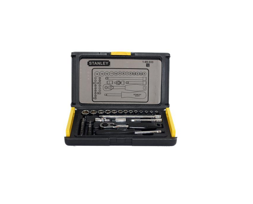 35-PC STANLEY Socket Set 1/4" DR
