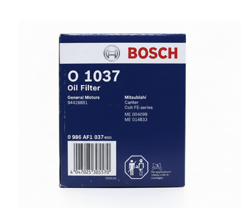 Bosch Oil Filter, Spin-On - O 1034, O 1036, O 1037, O 1038, O 1039, O 1040
