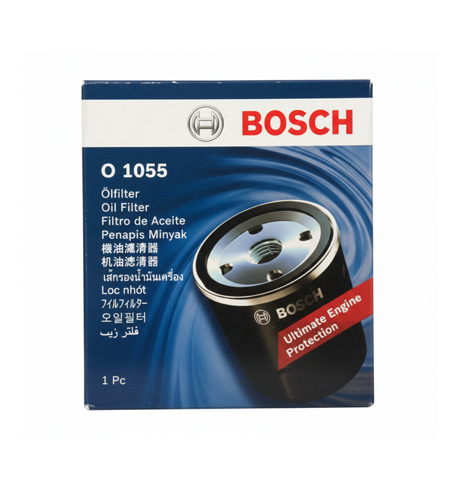 Bosch Oil Filter, Spin-On - O 1048, O 1052, O 1055, O 1063, O 1064, O 1066