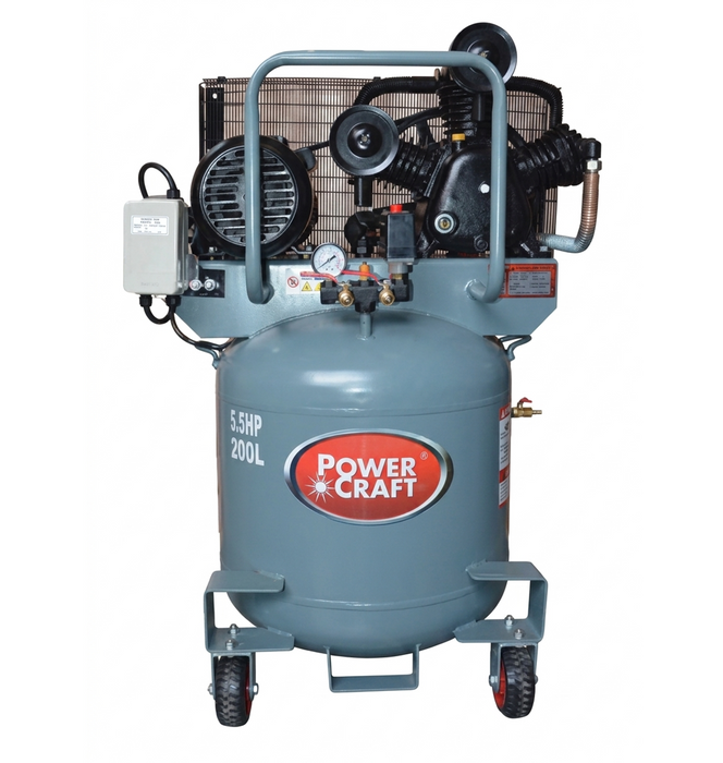 Powercraft Belt Driven Vertical Air Compressor – PAC 40155V3S, PAC 55200V2S, PAC 55203V2S