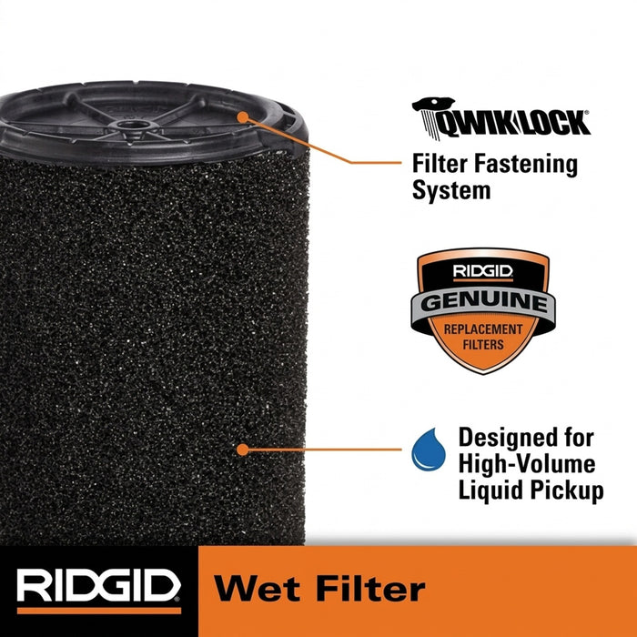 RIDGID VF7000 Wet Application Filter