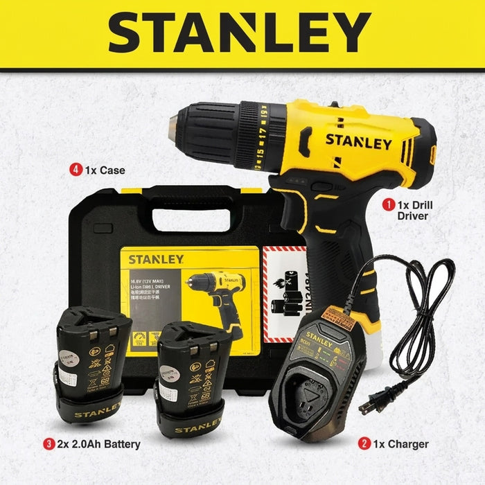 STANLEY 12V Drill Driver Cordless - SCD10D2K