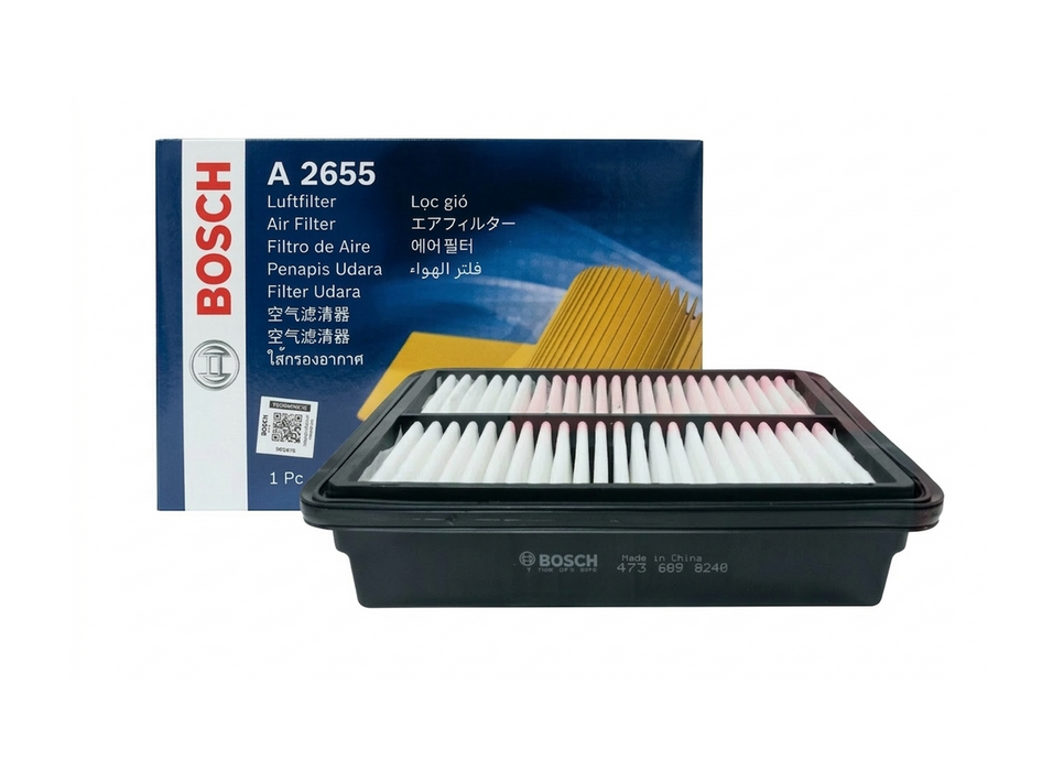 Bosch Air Filter Insert, Element – A 2445, AG 452, A 2655, A 3025, A 3033, A 3035