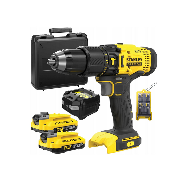 STANLEY V20 Cordless Brushed Hammer Drill- SCD711D2K