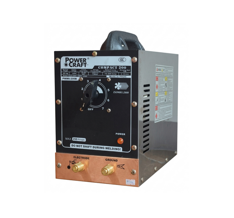 Powercraft AC Compact Transformer Arc Welding Machine - PWM5 200B, PWM5 300B, PWM6 200В, PWM6 300B