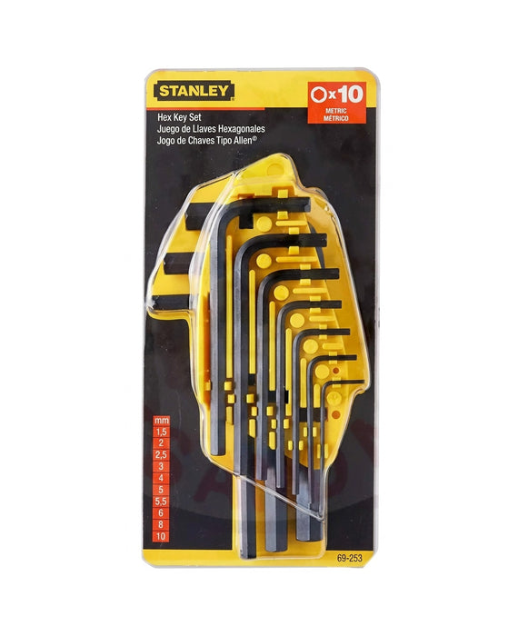 STANLEY Hex Key Set 8PC & 10PC