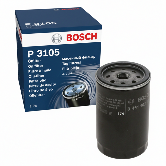 Bosch Oil Filter, Spin-On, P 2056, P 3033, P 3050, P 3086, P 3105, P 4026, P 2003