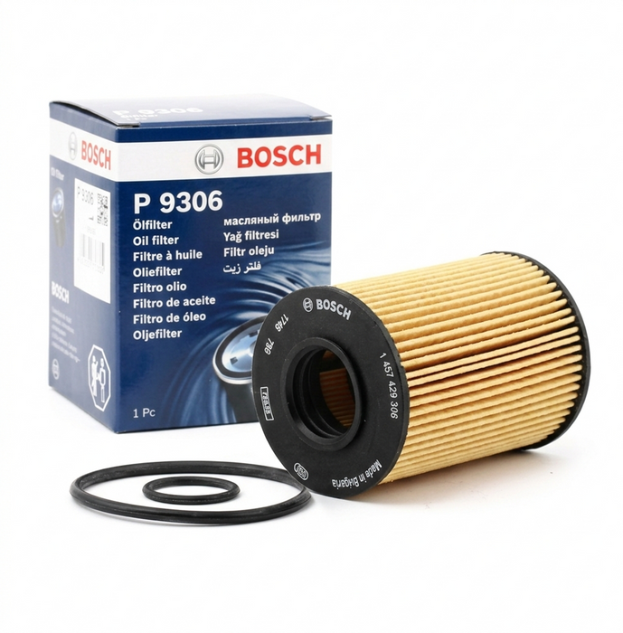 Bosch Oil Filter, Element - P 9193, P 9244, P 9249, P 9257, P 9306, P 9616