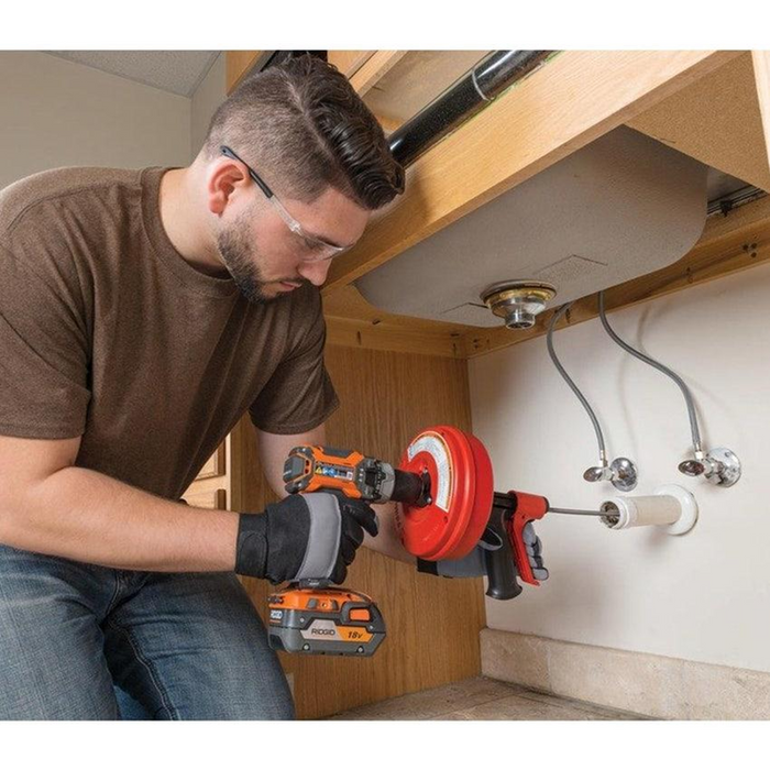 RIDGID Drain Cleaning POWER SPIN+ with AUTOFEED®