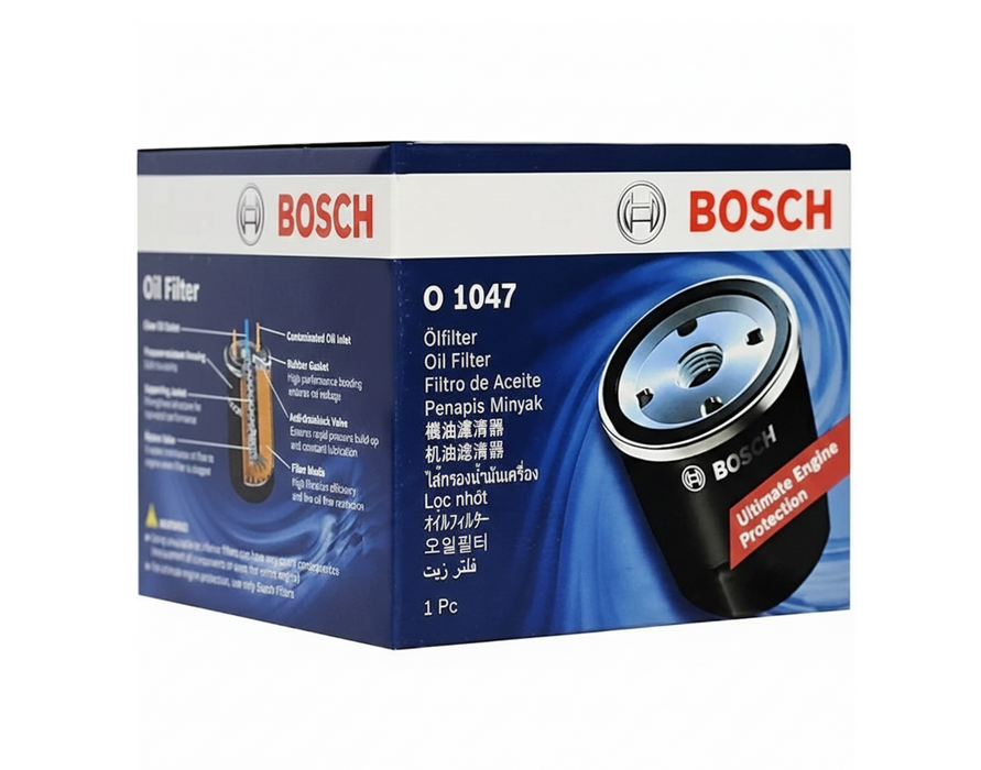 Bosch Oil Filter, Spin-On - O 1041, O 1042, O 1043, O 1045, O 1046, O 1047