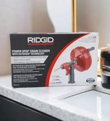RIDGID Drain Cleaning POWER SPIN+ with AUTOFEED®