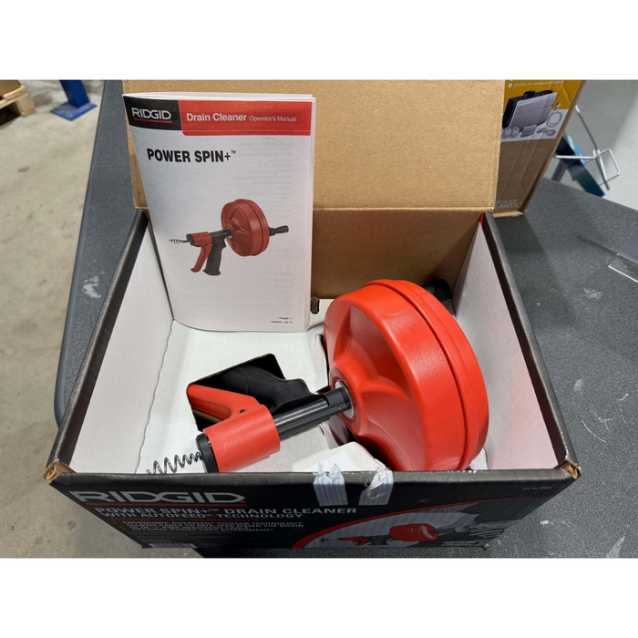 RIDGID Drain Cleaning POWER SPIN+ with AUTOFEED®